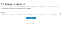 Tablet Screenshot of about.kalaparva.com